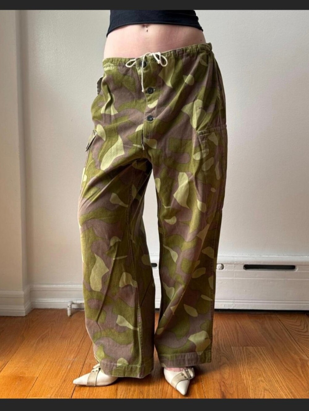 Vintage Finnish M62 Army Reversible Camo Pants Size M - Picture 4 of 8